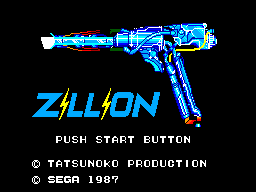 Zillion title screen for Sega Master System